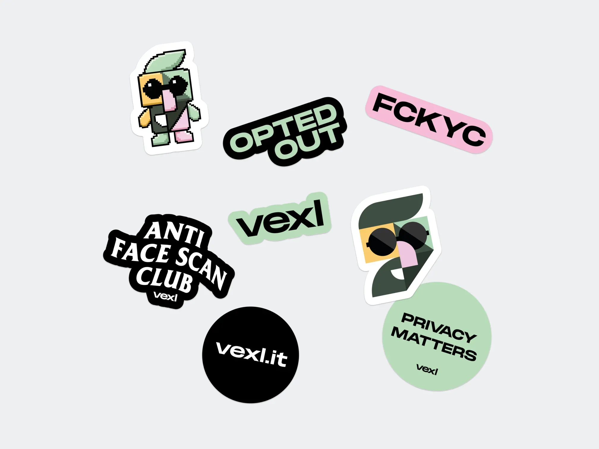 Set of Vexl stickers