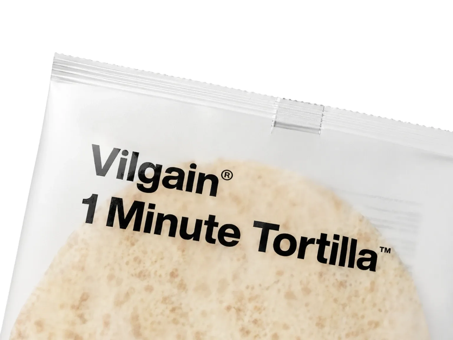 Vilgain 1 Minute Tortilla packaging